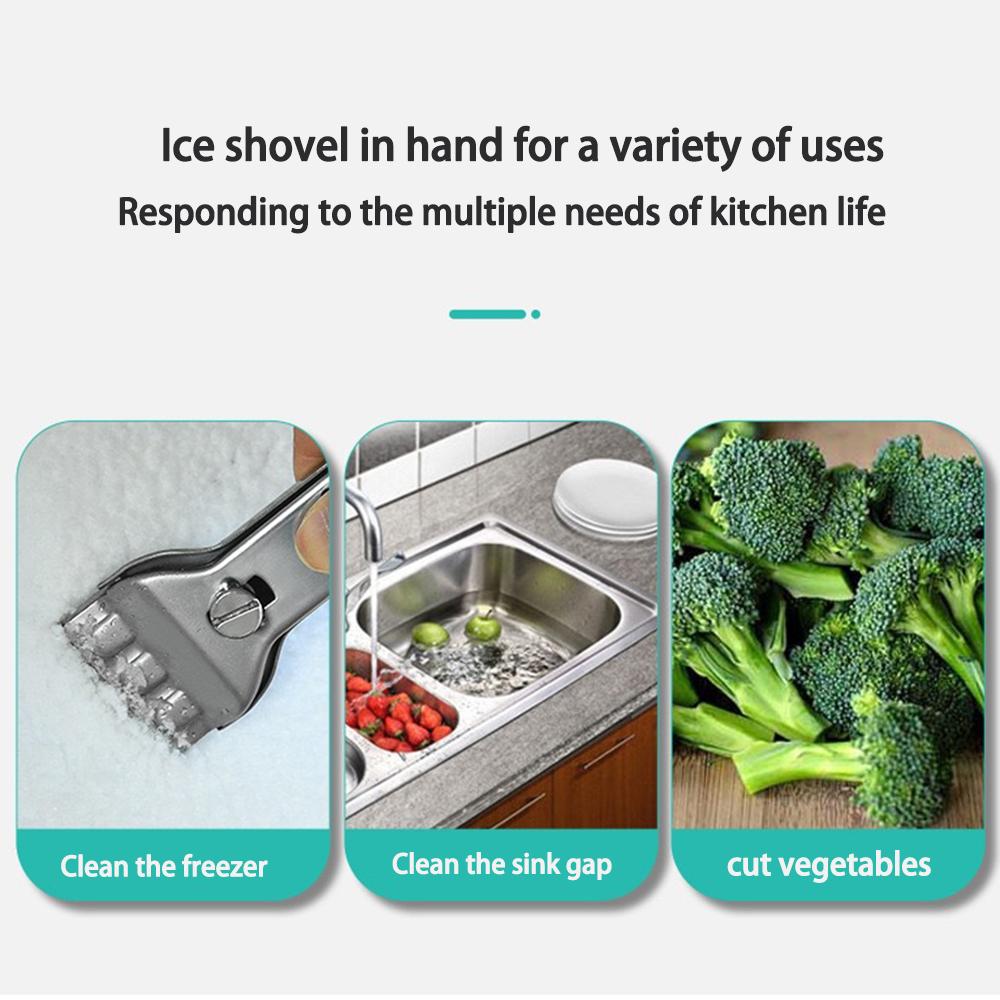 Tile Wall Floor Glass Wiper Freezer Sink Cleaning Scraper Stainless Steel Blade Paint Shovel Knife Kitchen Home Ceramic Cleaner