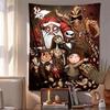 Nightmare Christmas Pattern Tapestry Wall Hanging Boho Aesthetic Wall Blanket For Bedroom Living Room Dorm Home Wall Decor 1012596