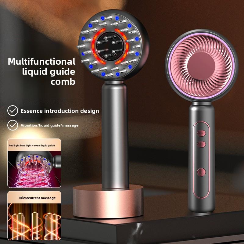Scalp Massage Comb Electric Scalp Medicine Dispenser Fluid Guide Multifunctional Micro-current Brush Household Head Massager