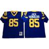Mens Retro Rams Football Jersey Embroidered Hall Of Fame Tribute Training Uniform American Fans