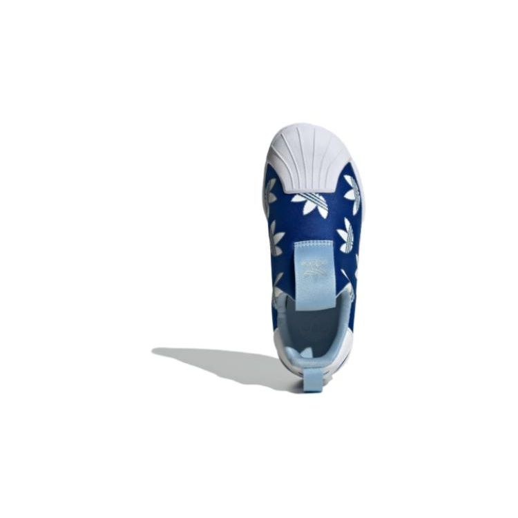 Adidas Originals Superstar 360 Leather Cushioning Low-Top Kids Skate Shoes Blue Kids Skate Shoes IF3585