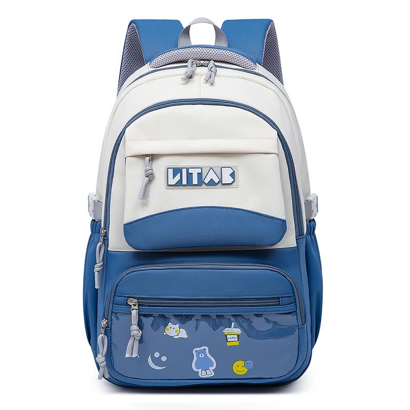 Корейский женский водонепроницаемый студенческий рюкзак большой вместимости - Мода в стиле колледжа