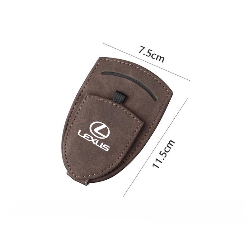 SFSE5 Car Sun Visor Glasses Box Sunglasses Clip Card Ticket Holder For Lexus LS LC RZ IS350 ES300 GS350 CT200h GX460 LX570 RX500h NX30