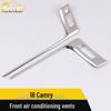 Compatible Stainless Steel Front AC Vent Trim for 2018 Camry