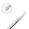 1Pc Stainless Steel Curved College Tweezers Silver Sewing Machine Tweezers  Garden Home