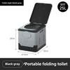 Портативный складной туалет с защитой от запаха для кемпинга, путешествий на автомобиле и чрезвычайных ситуаций - Подходит для взрослых и детей