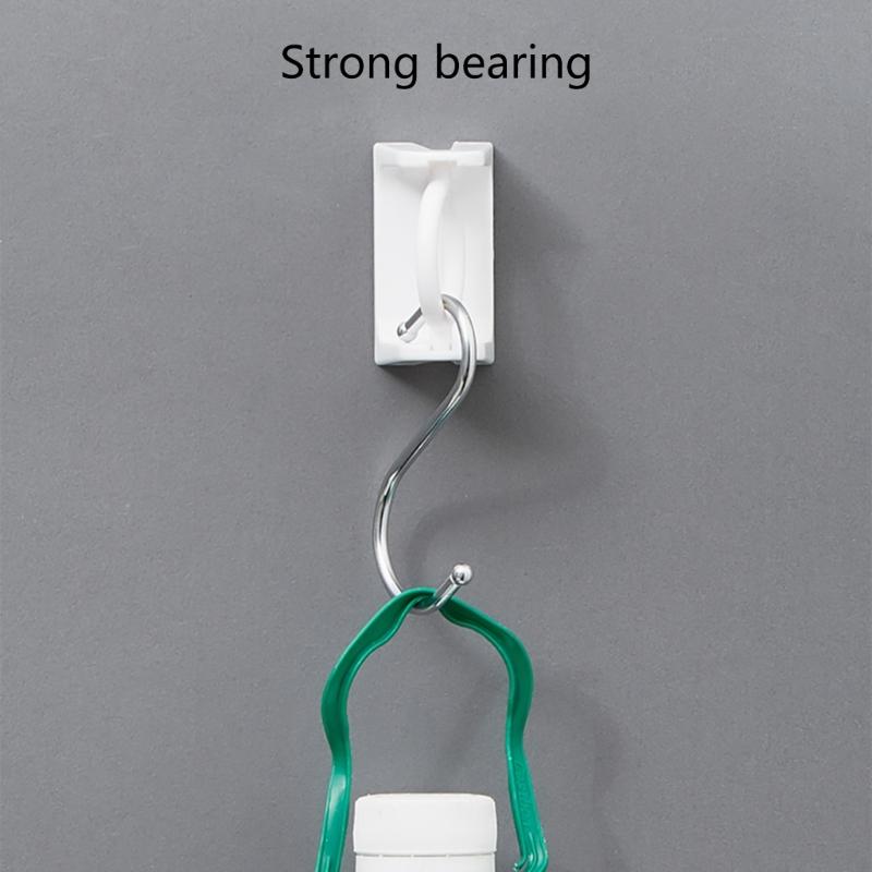 2 шт. вращающихся на 360 градусов самоклеящихся держателей для карнизов для штор настенные кронштейны для драпировки прозрачный пластиковый крючок