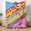 1Pc Cute Cupcake Friends Blanket For Couch Bed Plush Cozy Fuzzy Blanket Super Soft Warm Blankets For Fall And Winter 091815