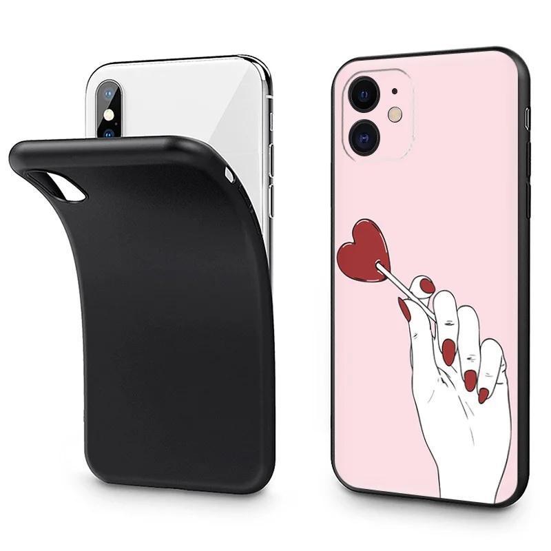 Подходит для чехла для мобильного телефона iPhone13 Mini, чехол для мобильного телефона с изображением девушки из мультфильма, окрашенный и устойчивый к падениям, маленький