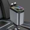Автомобильное зарядное устройство 4 в 1 с двумя портами USB C и USB A, со световым проектором «Звездное небо» и кабелем, регулируемый на 180 градусов