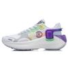 Li-Ning Essential Non-Slip Durable Low-Top Running Shoes Women Sneakers White Gray Purple ARHR054-1