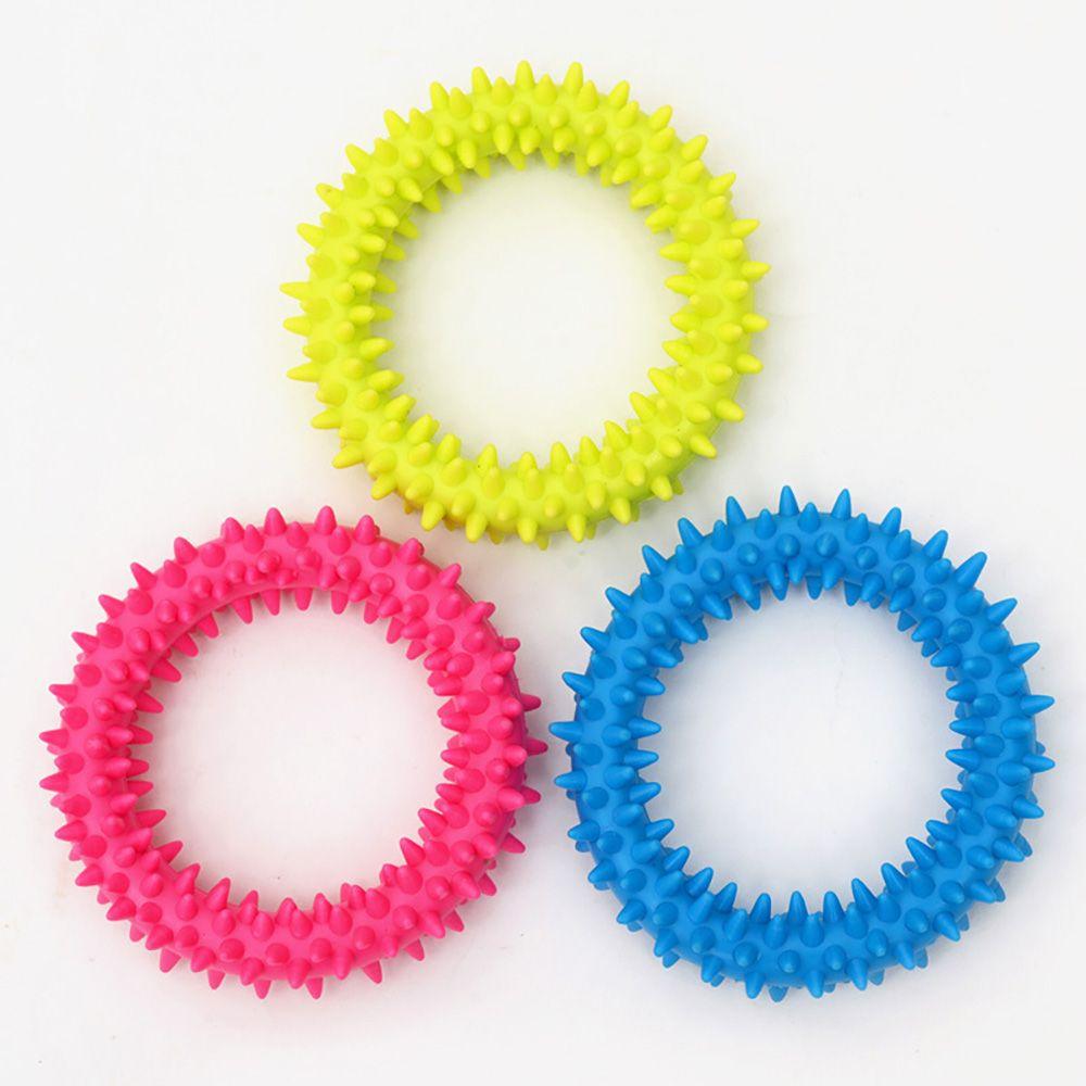 Interesting Molar Training Chew Rubber Thorn Bone Dog Toys chewing bite Teething Toy Puppy molar