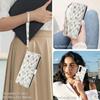 For Samsung Galaxy A17 5G/A26 5G Wallet Case Rhombic Floral Design Leather Flip Phone Cover with Strap