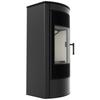 Дровяная стальная печь KRATKI TITAN Panorama Ø 150 11 кВт