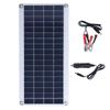 8W Solar Panel Kit Flexible Bendable Monocrystalline Portable Solar Battery Module for Ships RV Home