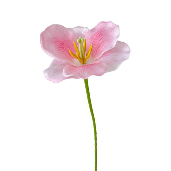 Имитация тюльпана Искусственные полностью распустившиеся цветы тюльпана Искусственный тюльпан с гибким стеблем для весенне-летнего домашнего декора Свадебные настольные центральные элементы