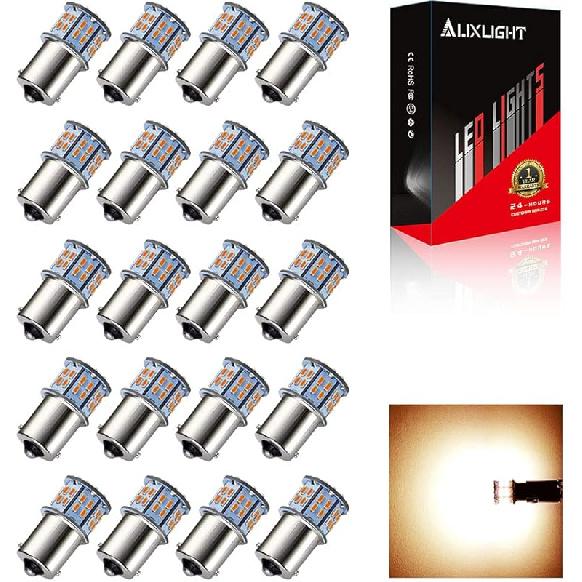 AUXLIGHT 20 ШТ. 1156 1141 1003 7506 BA15S Светодиодные лампы для освещения салона RV, Сверхъяркие 50 SMD Замена для 12-вольтных RV, Кемперов, Прицепов, Лодок, Багажника