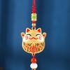 Kitty Maneki-neko Keychain Keyring Fortune Cat Car Pendant  Couple