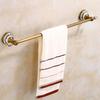 Antique Brass Bathroom Towel Rack & Accessories Set