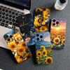 Cover for Samsung Galaxy S22 S21 S20 Fe Ultra S9 Plus + A13 A22 M21 M31 M55 M15 Protective Phone Case With Sunflower Flower