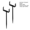 2Pcs Rainwater Downspout Construction Rustproof Weather-Resistant Brackets Stable Support Durable Easy Installation Downpipe Stand