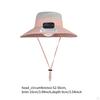 Children Outdoor Fan Hat Solar Powered Rechargeable Multipurpose Wide Brim for Farming Fishing