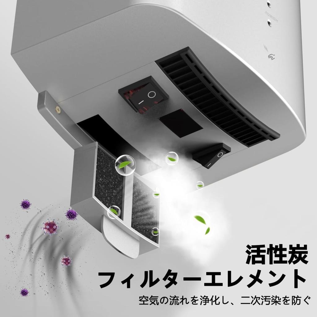 Hand Compact Suitable for Home and Commercial Fast No Grounding Automatic Air Energy Saving interhasa! Wall-Mounted Dryer, Design, 1250W, Use, Drying,