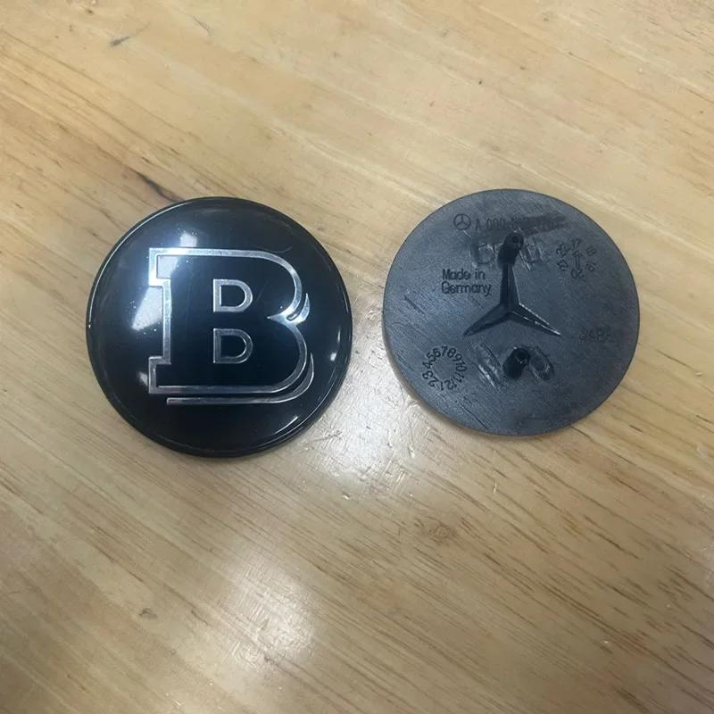 Автомобильная наклейка 2026 Новая Для Benz НОВАЯ ДЛЯ Mercedes Benz Черный Хромированный Значок Эмблема Передний Двигатель 57 мм A0008171701