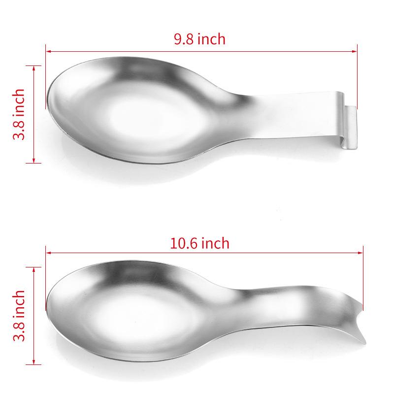 Large Stainless Steel Spoon Holder Heat Resistant Stable Base for Cooking Coffee Table Kitchen