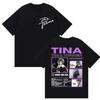 2025 New Tina Turner Tour 2025 Graphic T Shirt Men Women Vintage High Quality Fashion T-shirts Hip-hop Clothing Oversized