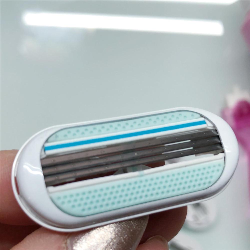 Stainless Steel 6-layer Razor Ladies Manual Hair Removal Shaving Blades Legs Body Bikini Shaving Machine