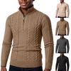 Men's Half Zipper Pullover Casual Knitted Base Shirt