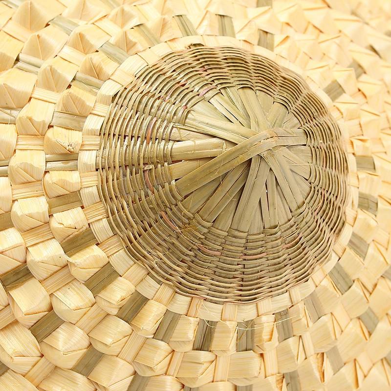 Peigu Oriental Vietnamese Chinese Asian Straw Cone Shaped Fishing Sun Rice Bamboo Hat