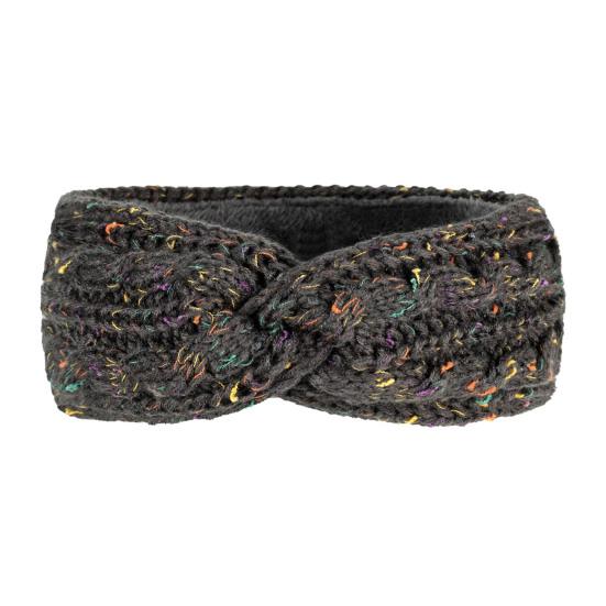 Повязка на голову Мягкая шерстяная вязаная повязка на голову с разноцветными точками Бархатная подкладка Теплая Дышащая Эластичная резинка для волос Аксессуары для волос