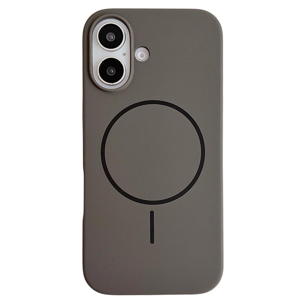 For iPhone 16 Case Compatible with MagSafe Silicone Phone Back Cover - Dark Blue