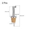 Stainless Steel Bottle Pourers 2Pcs Auto Flip Olive Oil Spout Cork Design Wine Bottle Stoppers for Pours Liquid Olive Oil Wine