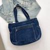 Denim Bag Casual Artistic Simple and Large-capacity Tote Bag Fashionable and Retro Single-shoulder Women's Bag