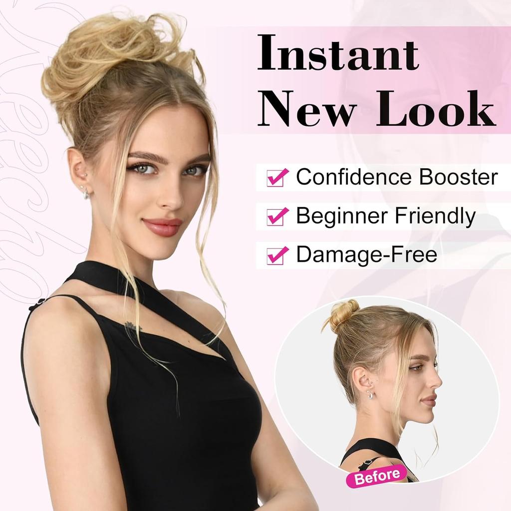 Волосы Пучок Накладка для волос Классические эластичные резинки для волос Поддельные волосы Пучок Наращивание хвоста Небрежные волосы Пучок Аксессуары для женщин