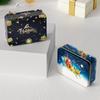 1PC Tin Box Square Candy Box Storage Box Tinplate Box Gift Box Christmas Cookie Box Empty
