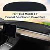Фланелевый чехол для приборной панели Tesla Model 3 Y 2017-2023, солнцезащитный козырек, анти-УФ-коврик для приборной панели, солнцезащитный козырек, нескользящие автомобильные аксессуары