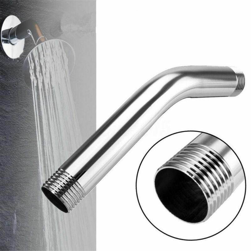 15cm Stainless Steel Shower Head Extension Angled Shower Arm Extra Pipe Bathroom Accessories