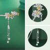 Miaomyao Single for Japanese and Spring Flower Pearl and Hair Miaomyao Hairpin, Hairpin, Clothing, Tomesode, Kimono, Yukata, Design, Silver,