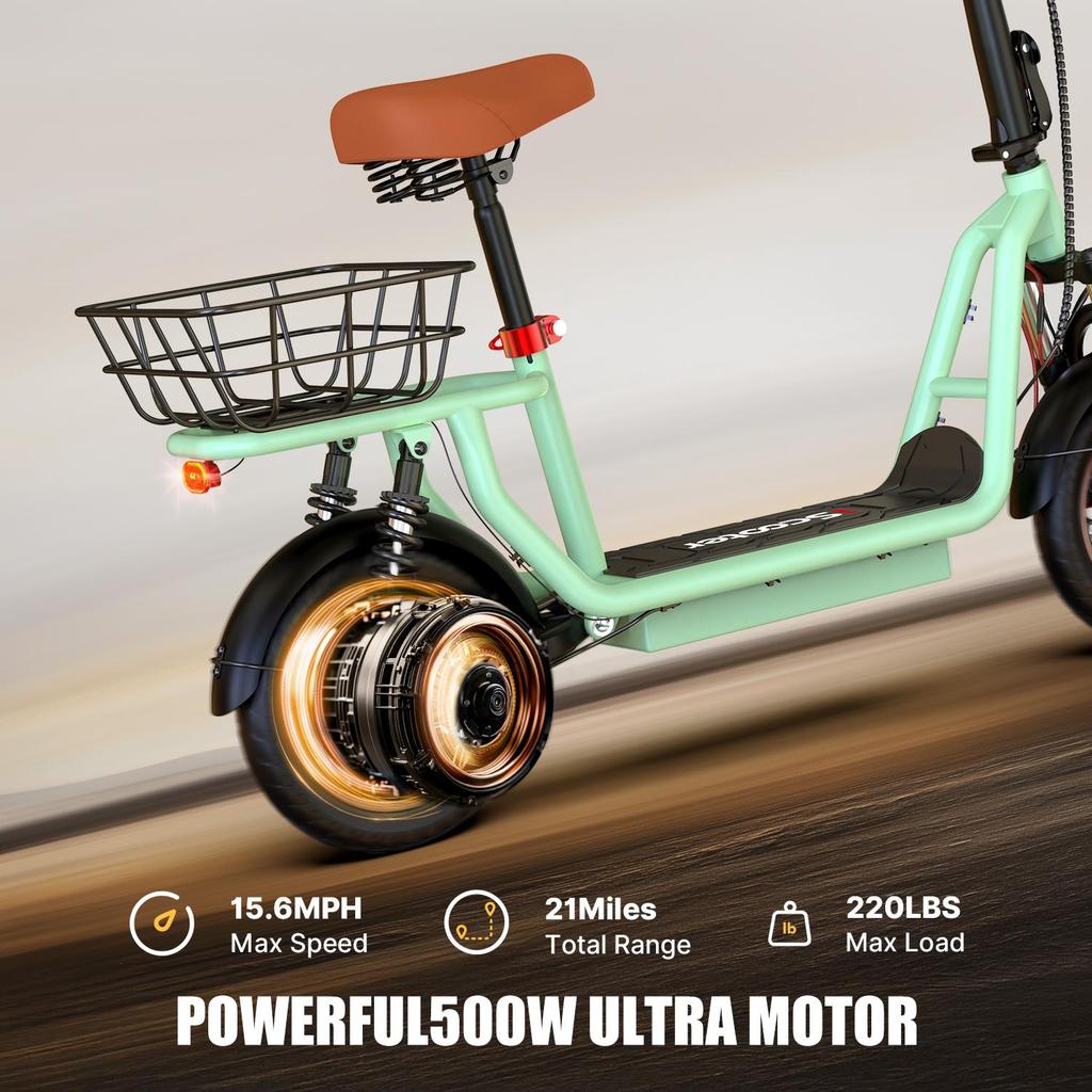 IScooter i12 Складной Электросамокат 500 Вт Мотор 36 В 7,5 Ач Литиевая Батарея Макс. Скорость 25 км/ч 35 км Макс. Дальность