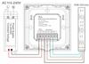 T3-K 4A/CH RF2.4g Wall Mounted Dimmers RGB Rotary Knob Panel Control Wireless LED Remote Controller Glass Panel Switch