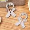 Bottle Opener Portable Creative Design Gingerbread Man Shape Beer Opener for Home Bar Restaurant Kitchen