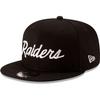 Новая кепка Oakland Raiders NFL черная белая надпись 9FIFTY Snapback регулируемая кепка для взрослых один размер