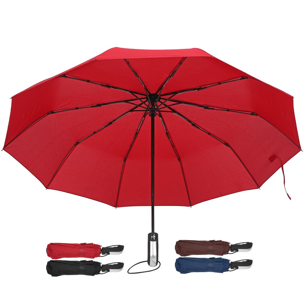 Автоматический зонт из черной стали TenBones складной компактный зонт высокой плотности с защитой от столкновений для Sunsh