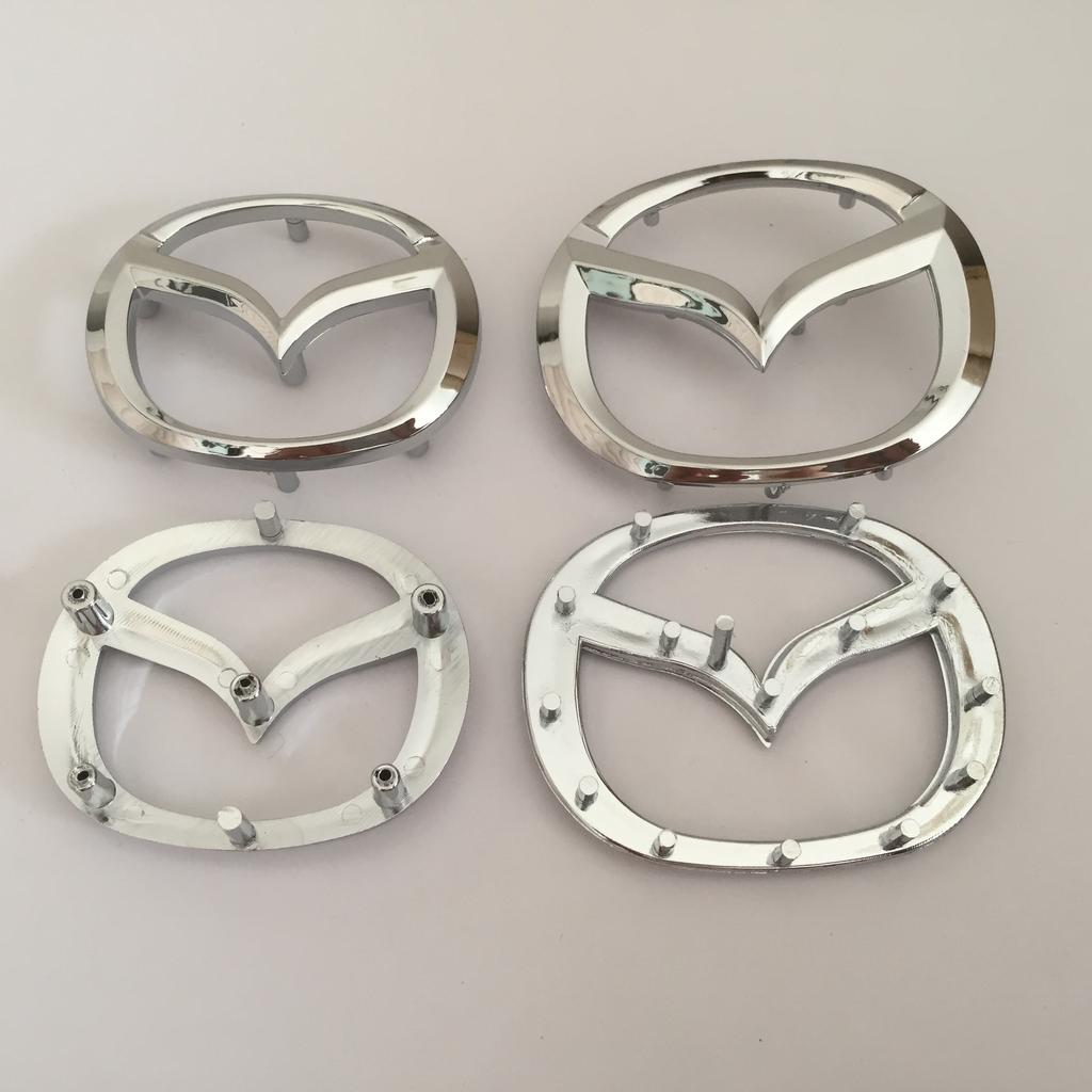 1pcs 3D ABS for Mazda 57x45mm 67x53mm Car Steering Wheel covers emblem Sticker steer wheel Badge Decal styling auto Accessories