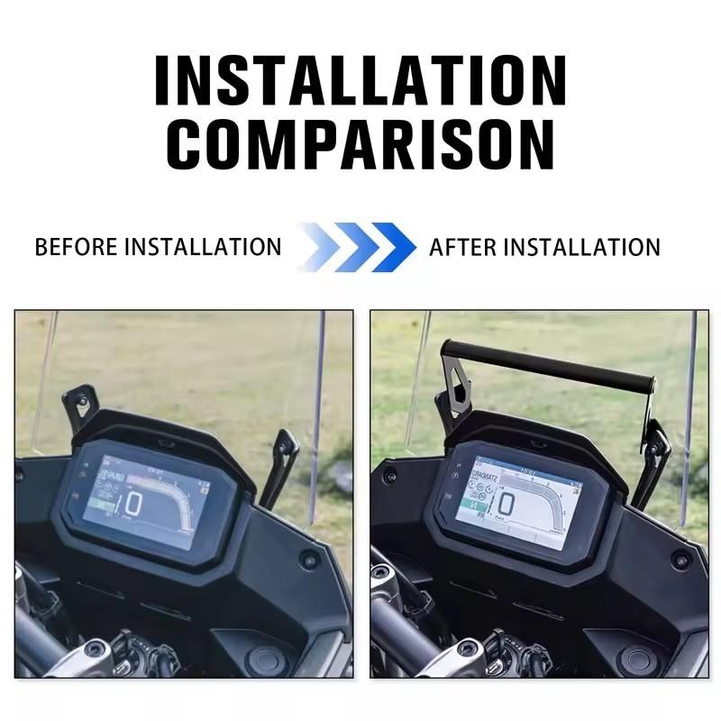 Fit For XL 750 Transalp 2023 2024 2025 XL750 Accessories GPS Smart Phone Navigation Mount Mounting Bracket Adapter Holder