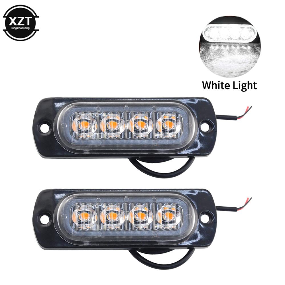 Ультратонкий 4 светодиода автомобильный светодиодный габаритный фонарь 12-24 В без мигающего бокового габаритного фонаря для внедорожника грузовика мотоцикла световая панель